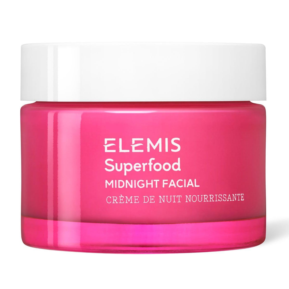 ELEMIS Superfood Midnight Facial - Lightweight Overnight Facial Cream, Prebiotic-Infused Hydrating Gel, Camu Camu Moisturizer, Omega Rich Night Cream - 50ml