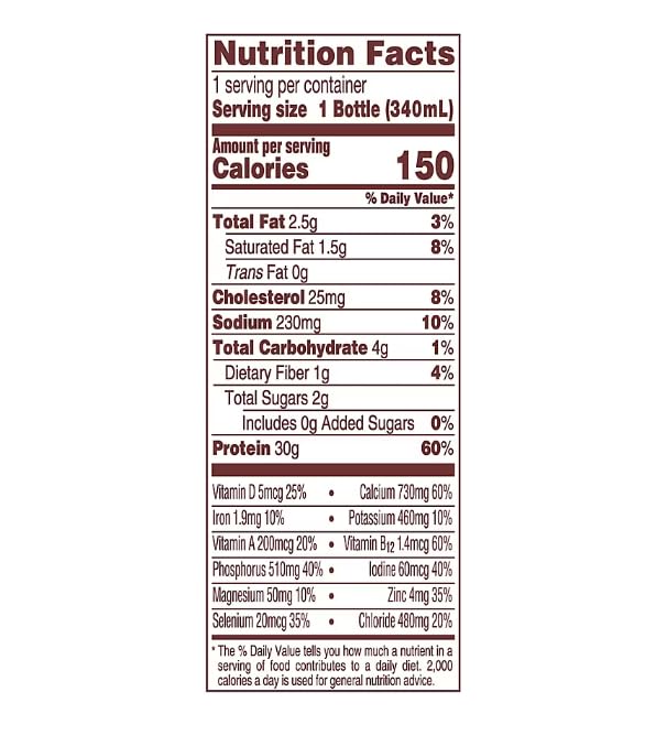 High Protein Chocolate Nutrition Shake - 30g Protein Per Botle |12 Pack (11.5 Fl Oz) Only 2g Sugar &150 Calories| Enriched With 8 Naturally Occouring Vitamins &Minerals | Ready-to-Drink Meal Replacement BY MAJUU CONNECT