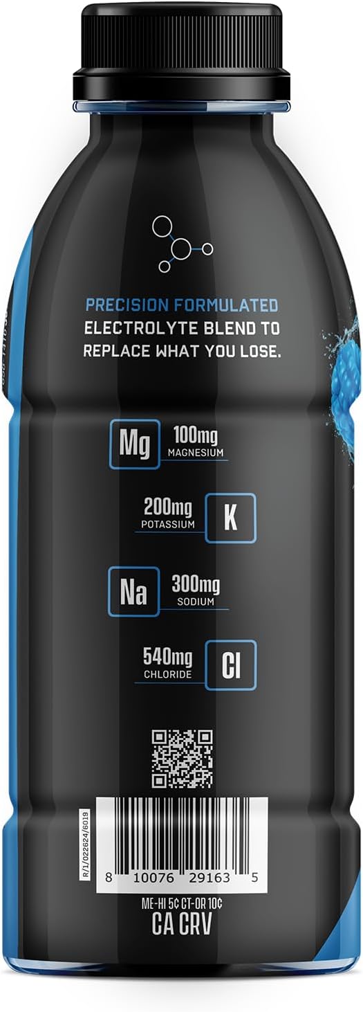 Jocko Fuel Hydrate Electrolytes Drink, Blue Raspberry, 16 oz | 12 Pack
