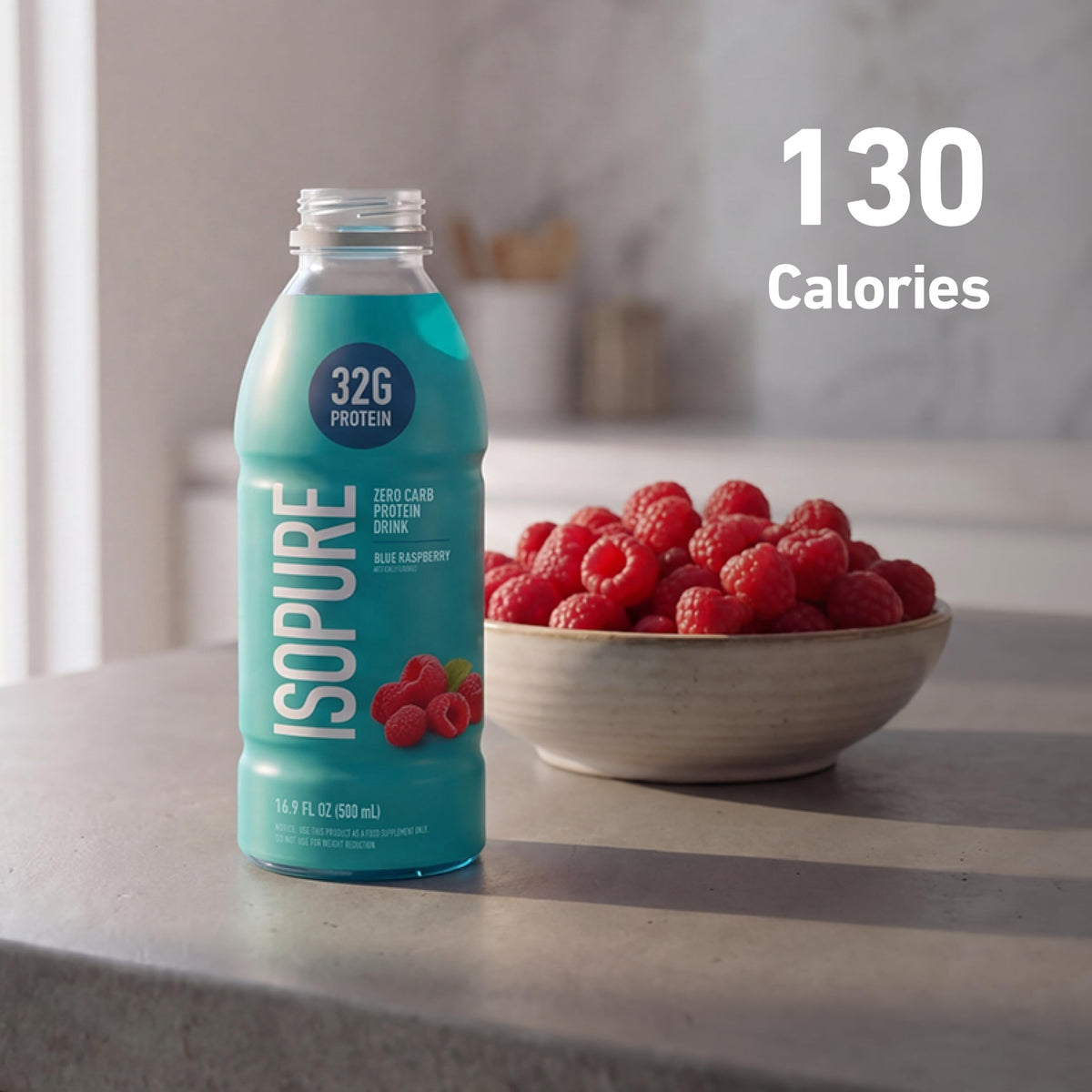Isopure Zero Carb Clear Protein Drink, Apple Melon 12 Count