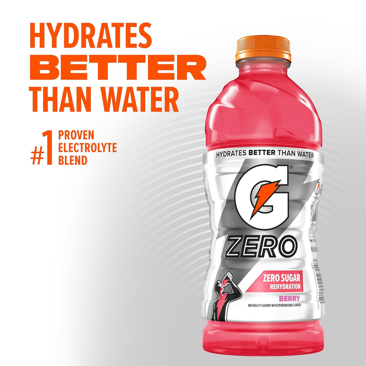 Gatorade G Zero Berry Thirst Quencher, 28 Fl Oz Bottle