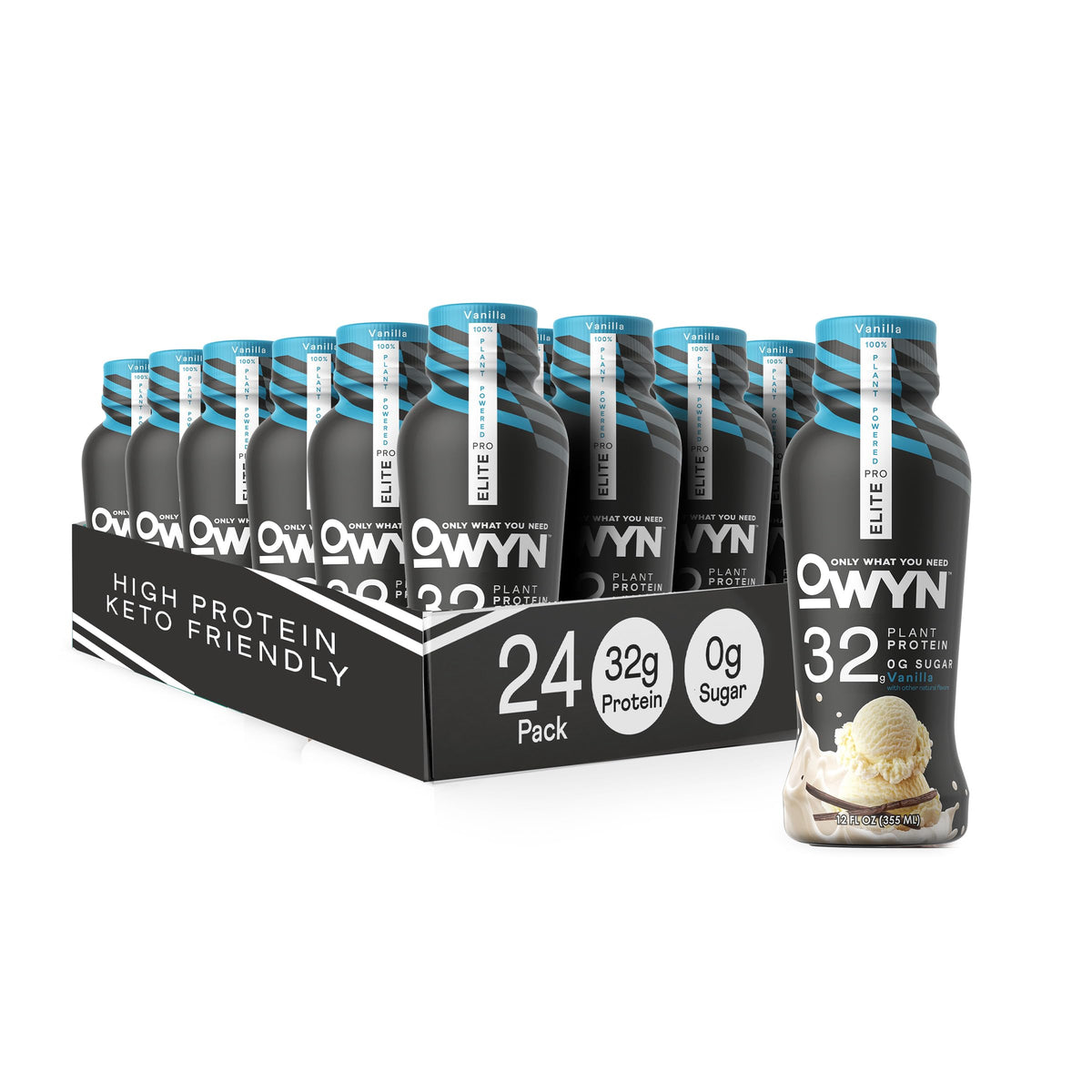 OWYN Only What You Need Smooth Vanilla Flavored 20g Protein Shake, 12 Ct