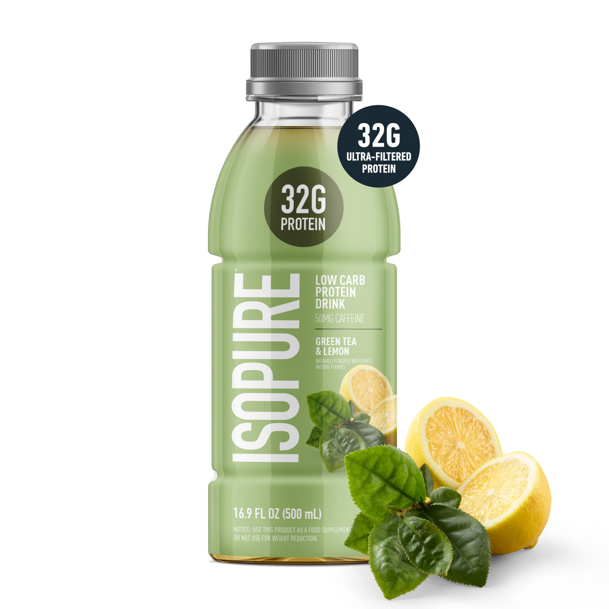 Isopure Zero Carb Clear Protein Drink, Apple Melon 12 Count