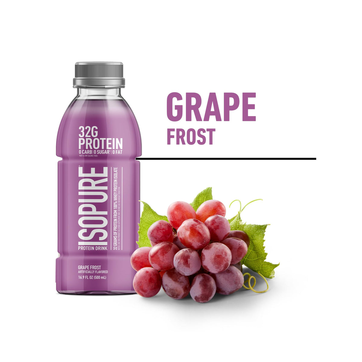 Isopure Zero Carb Clear Protein Drink, Apple Melon 12 Count