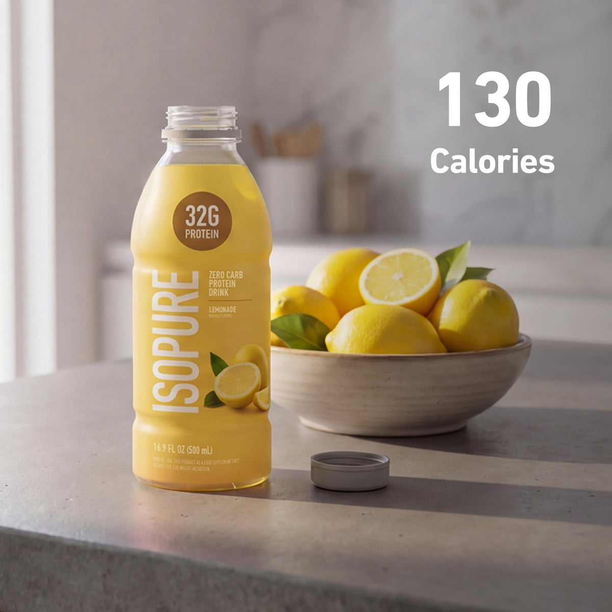 Isopure Zero Carb Clear Protein Drink, Apple Melon 12 Count