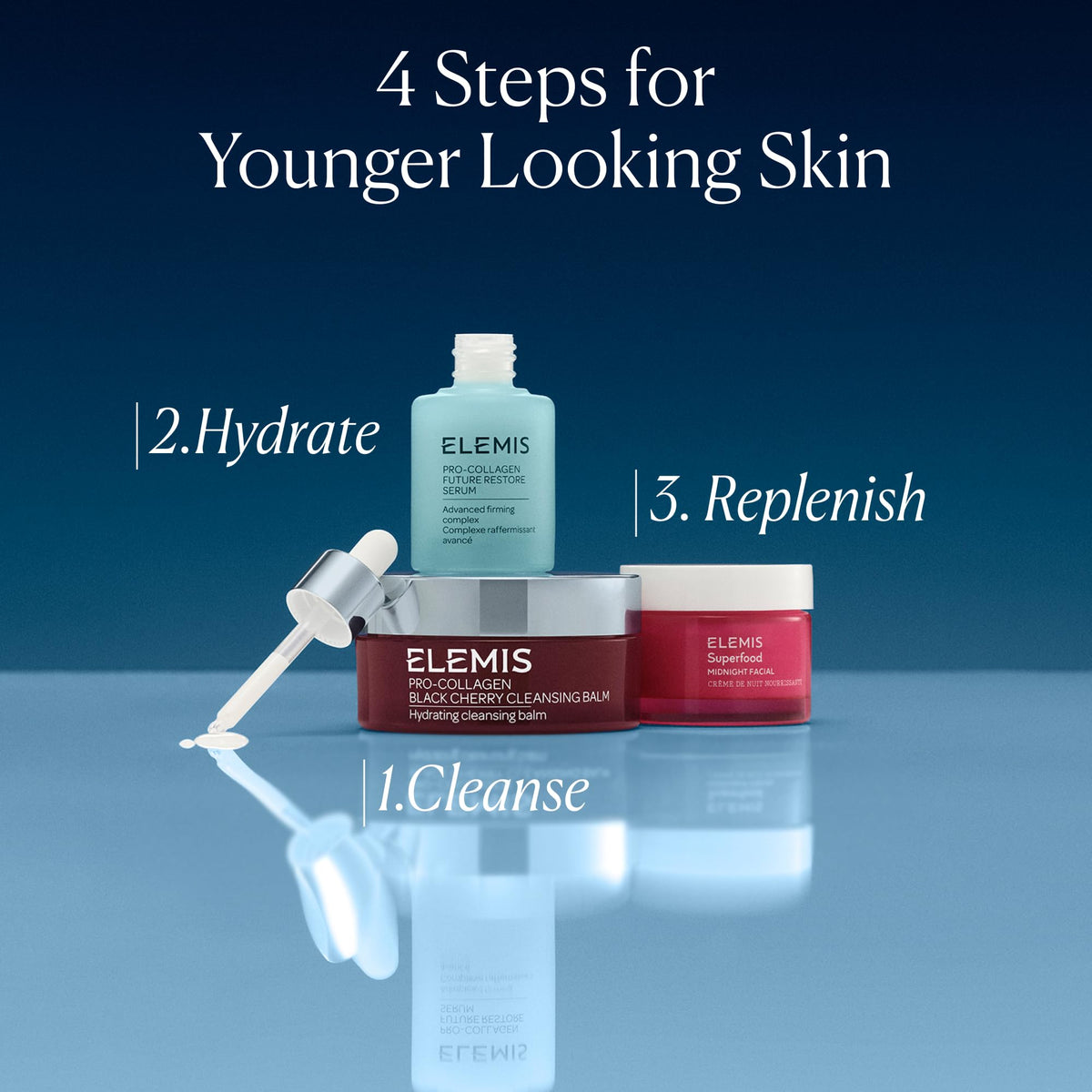 ELEMIS Superfood Midnight Facial - Lightweight Overnight Facial Cream, Prebiotic-Infused Hydrating Gel, Camu Camu Moisturizer, Omega Rich Night Cream - 50ml