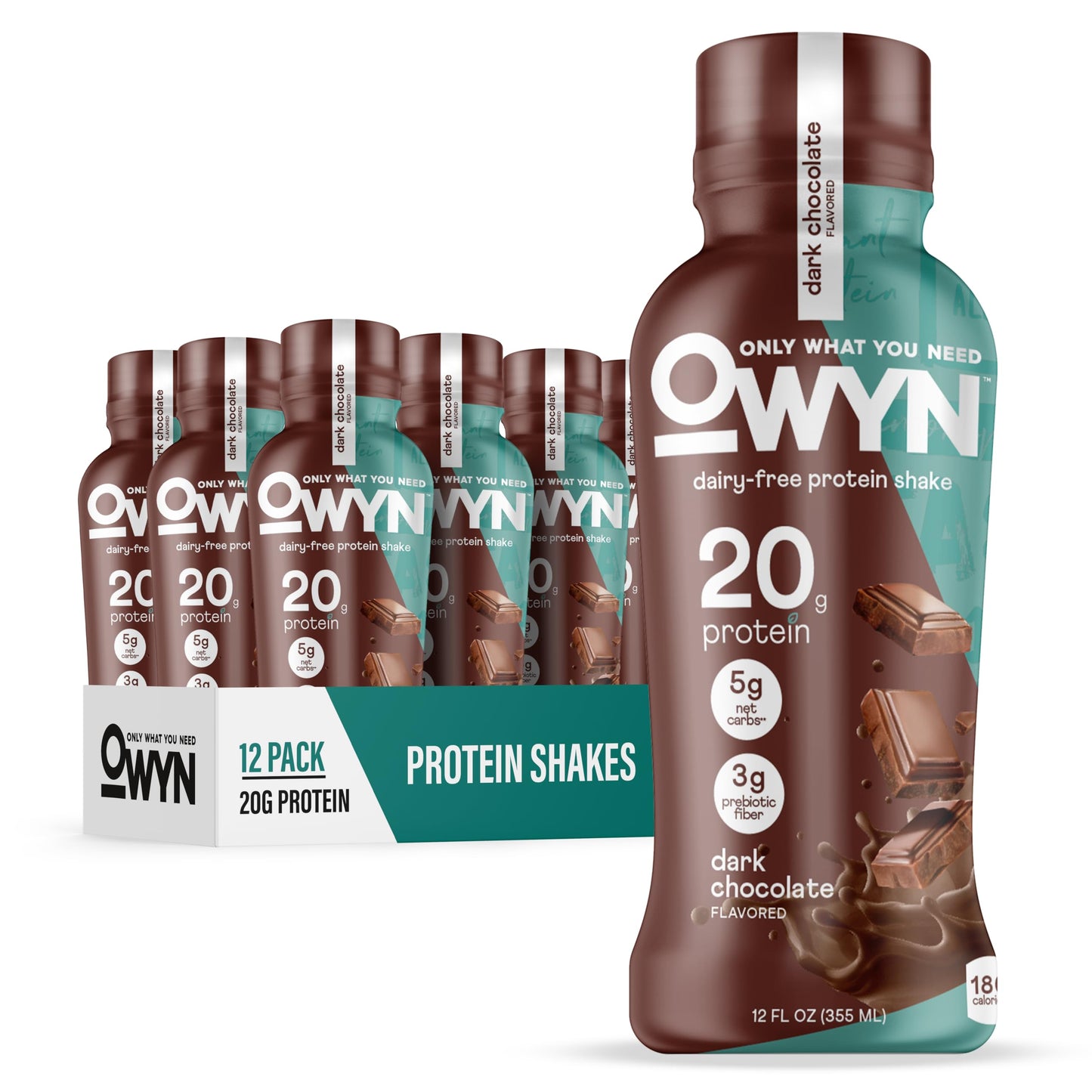 OWYN Only What You Need Smooth Vanilla Flavored 20g Protein Shake, 12 Ct