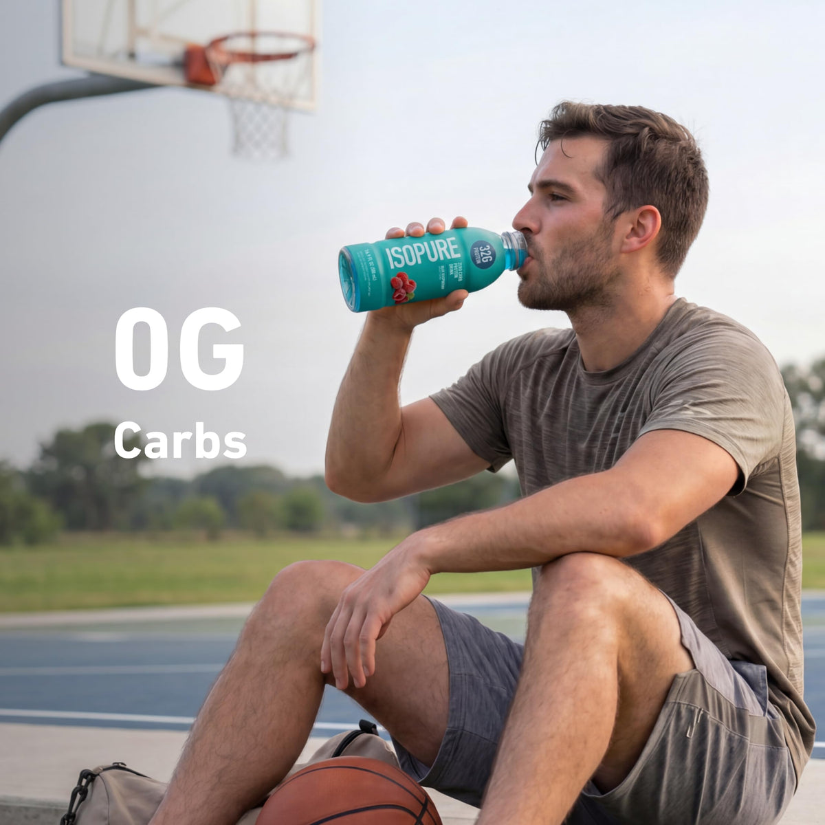 Isopure Zero Carb Clear Protein Drink, Apple Melon 12 Count