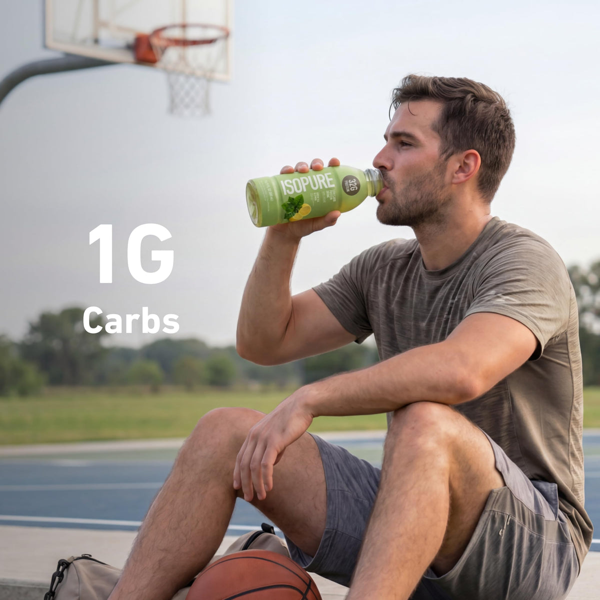 Isopure Zero Carb Clear Protein Drink, Apple Melon 12 Count