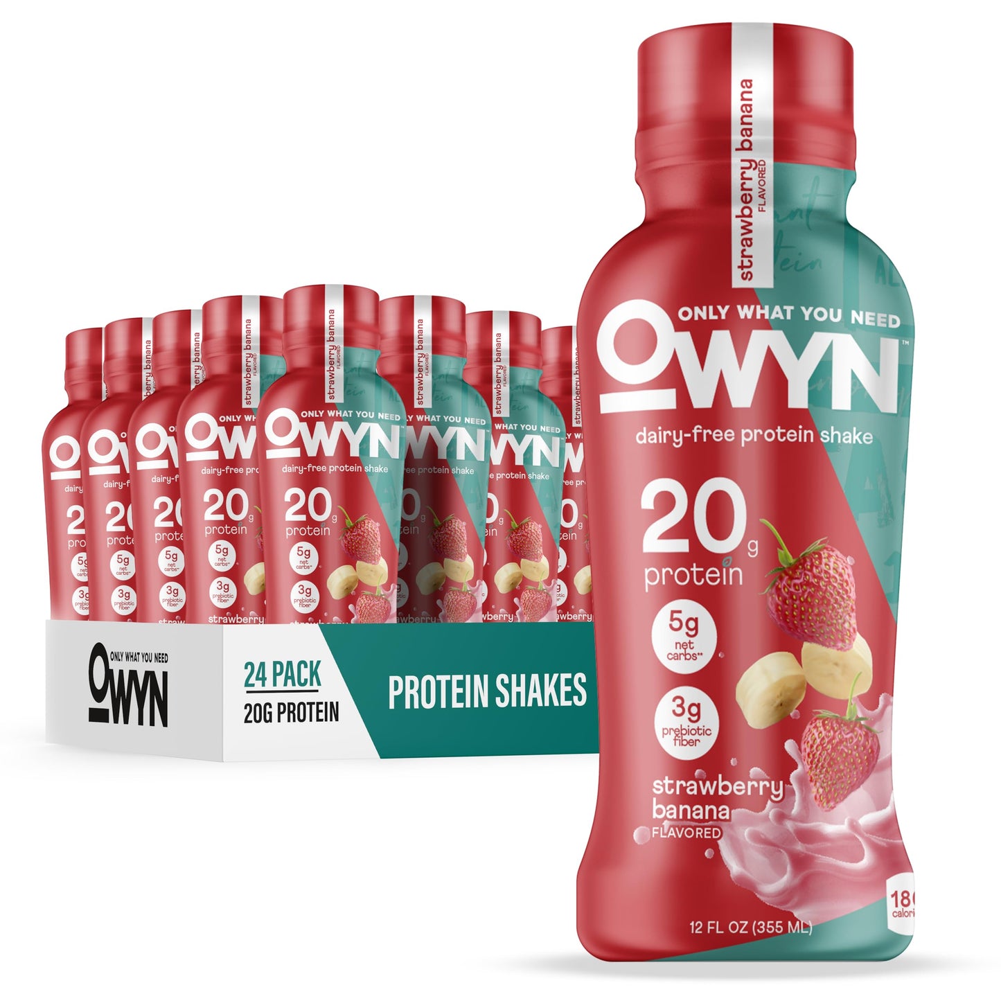 OWYN Only What You Need Smooth Vanilla Flavored 20g Protein Shake, 12 Ct
